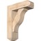Ekena Millwork Funston Craftsman Smooth Bracket w/ Offset Brace, Douglas Fir, 5 1/2"W x 16"D x 20"H BKT0604X16X20FST04SDF - alternate 1